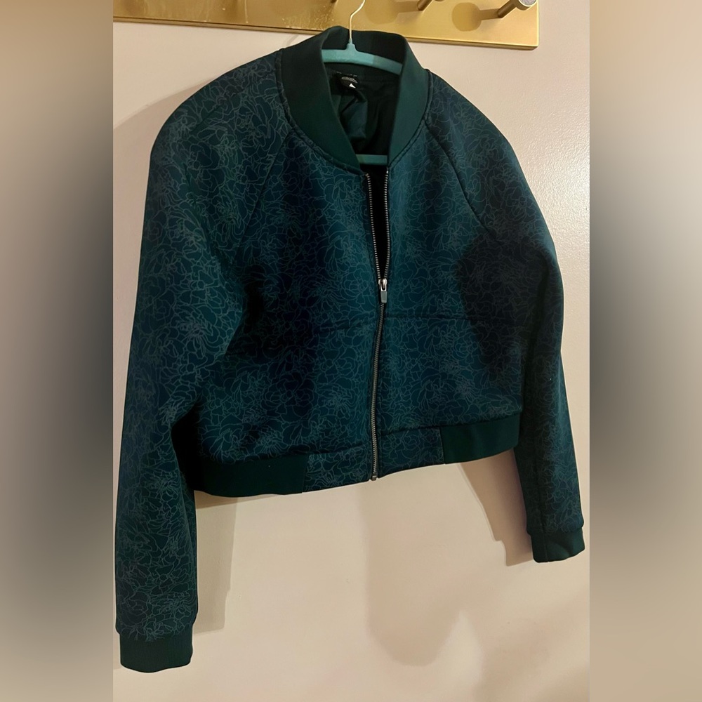 VITALITY Stylish Green/Teal Bomber Jacket